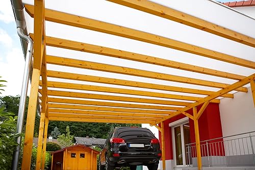 Falken Design Multiwall Polycarbonate Sheet, Greenhouse Cover Sheet, Clear, 24' x 36' x 8mm' - Poueer