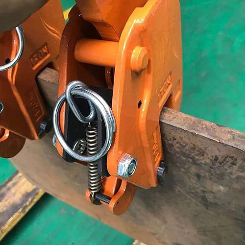 Vertical Plate Lifting Clamp 6600lbs 3T Lifting Clamp with Lock Hoist Hook Chain Industrial Steel Plate Clamp Sheet Metal Lifting Clamp Plate Lifting Clamp Handling Lifting Equipment - Poueer