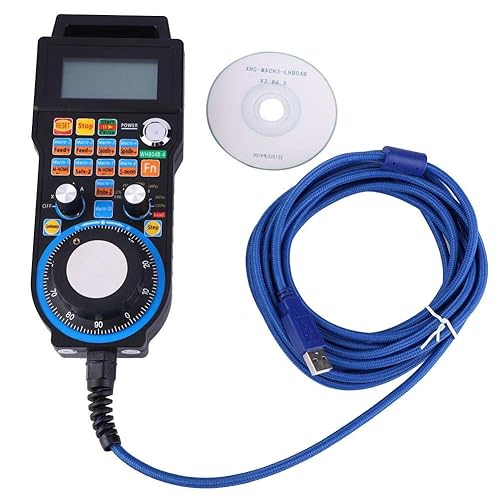 Electronic Hand Wheel, Handheld Wired Control Electronic Hand Wheel for CNC Engraving Machine Mach3 System - Poueer