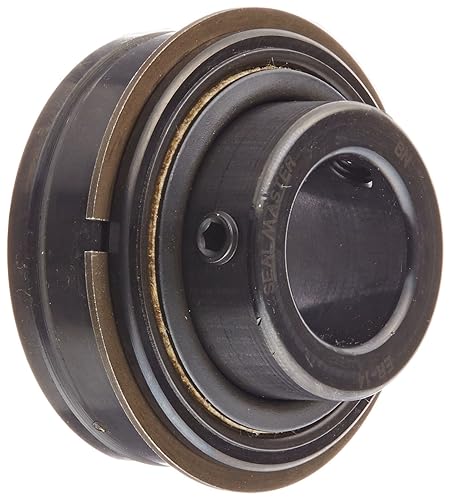 Sealmaster ER-14 Cylindrical OD Bearing, Setscrew Locking Collar, Light Contact Felt Seals, 7/8' Bore, 52 mm OD, 1-3/8' Width - Poueer