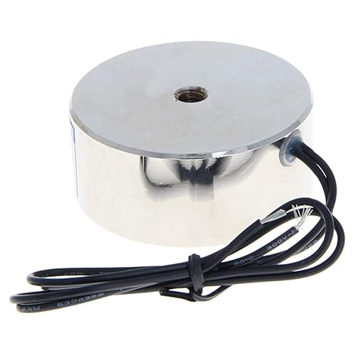 Heyiarbeit 12V DC 1500N Electric Lifting Magnet Electromagnet Solenoid Lift Holding 80mmx38mm - Poueer