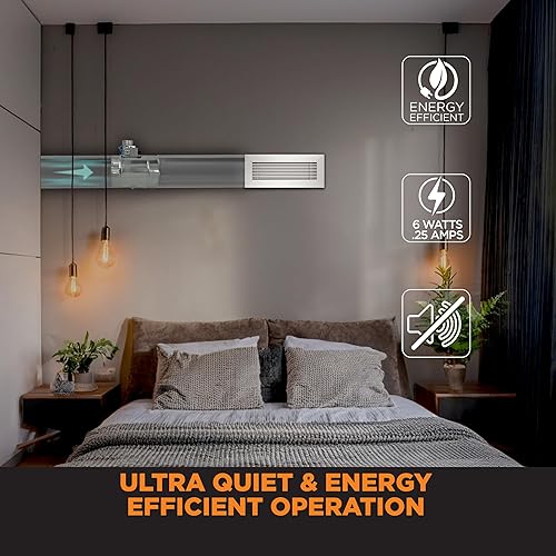 Suncourt ZoneMaster 6-Inch Normally Closed Motorized Damper — Power Open/Spring Close 24V Vent Damper, No Transformer (ZC206X) - Poueer