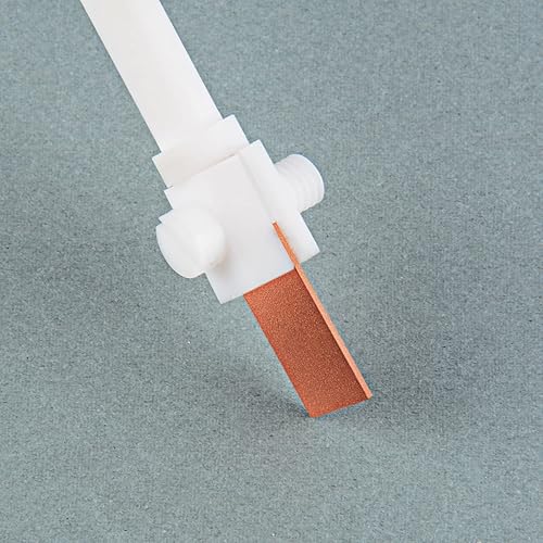 stonylab PTFE Platinum Electrode Holder, Multi-Purpose Replaceable Electrode Holder Clip with 10 * 10 mm Platinum Sheet and PTFE Body - Poueer