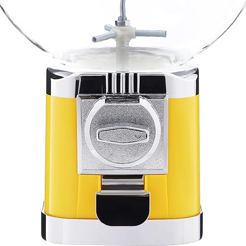 Capsule Vending Machine Candy Machine Dispenser for Business Toy Vending Machine Dispenser Lockable Candy Gumball Dispenser Machine Prize Machine Twister Ball Dispenser (White) - Poueer