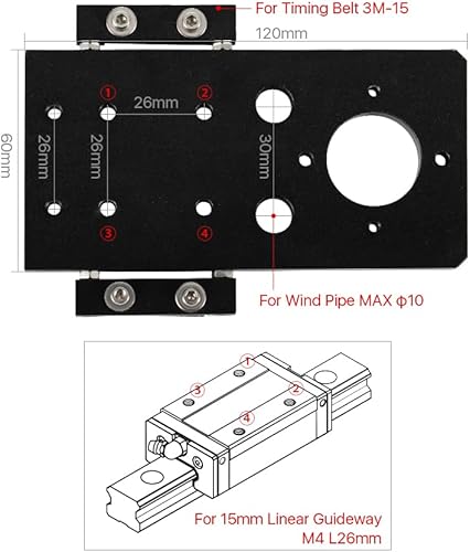 Cloudray C Series CO2 Head Set with 1 PCS USA CVD Focus Lens D20mm FL63.5mm and 3 PCS Si Mirrors D25mm (Set A) - Poueer