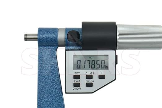 Shars 1-2' Precision Electronic Deep Throat Micrometer .0001' 303-2440 L] - Poueer