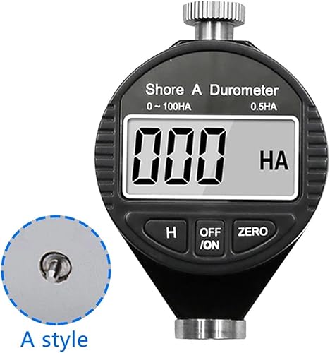 0-100HACD Electronic Digital Shore Durometer Type A/D/C Sclerometer Tire Plastic Rubber Hardness Tester Meter Paragraph Tools(A Style) - Poueer