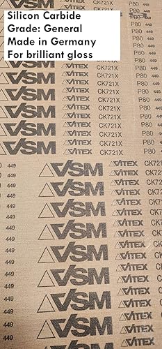 6 inch x 123 inch, 80 Grit, KK752X (General Grade), X-Weight, Aluminum Oxide (A/O), Abrasive Sanding Belts, 10-Pak - Poueer