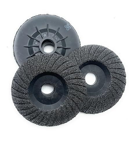 SIGNI 5 Pack SiC Plastic Back Grinding Wheel for Granite/Marble/Concrete and Glasses (4.5 INCH, 8 GRIT) - Poueer