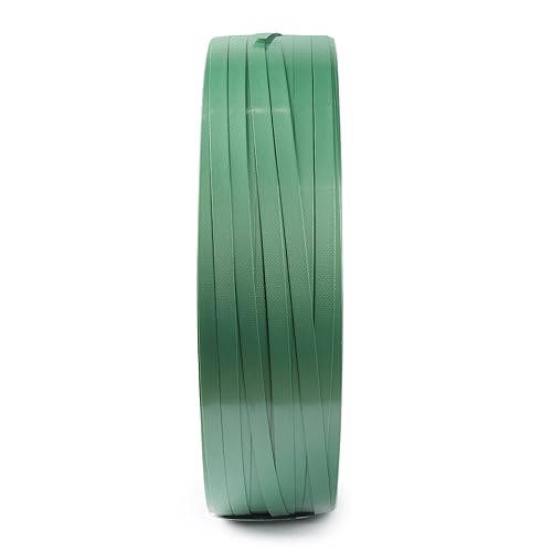 U.S. Solid Packaging 3/4' x 0.039' x 2723ft. Length Polyester PET Strapping Roll Green, UV, Water, and Rust Resistance - Poueer