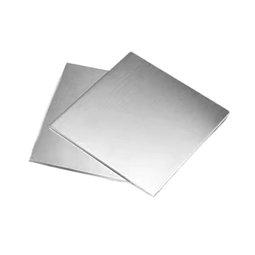 304 Stainless Steel Plate 3mm x 100mm x 100mm, 2Pcs 304 SS Plates Sheets 0.12' x 4' x 4', Thickness 0.12 3/25 inch - Poueer