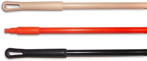 SPARTA 41225EC25 Fiberglass Broom Handle, Mop Handle, Replacement Handle With Acme Threaded Tip For Commercial Cleaning, 48 Inches, Tan, (Pack of 12) - Poueer