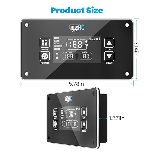 12' USB Quiet Cabinets Cooling Fan System with Smart Controller, for Home Theater AV Cabinets,Plant House, pet Kennel - Poueer