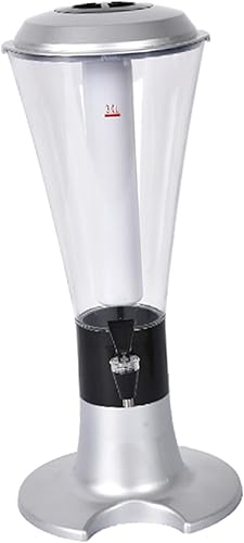 Beerenser with Tap 3L enser Multipurpose Glow in The Dark Tabletop Wine Tap for Home Bar KTV (Blue)(Painted Silver) - Poueer