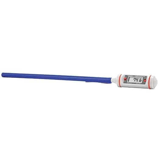 Traceable Calibrated Digital Pocket Thermometer with 8' Long Stem, –58 to 302 Degrees Fahrenheit, 0.1 Resolution, Accuracy of 1.8 Degrees Celsius - Poueer