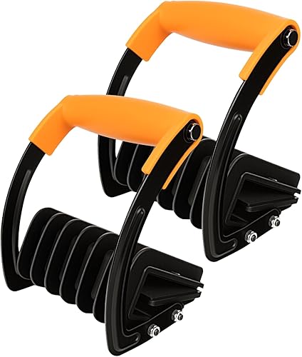 Panel and Plywood Carrier(2 Pack), Plywood Lifting Tool and Drywall Carrying Tool, Aluminum Alloy Soft-Grip Handle Gripper Lift for Sheetrock - Poueer
