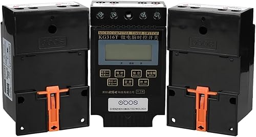 25A 220V Timer Digital din Rail 220V Timer Switch KG316T with 10 Times on/Off per Day/Weekly Set time rang 1min-168H - Poueer