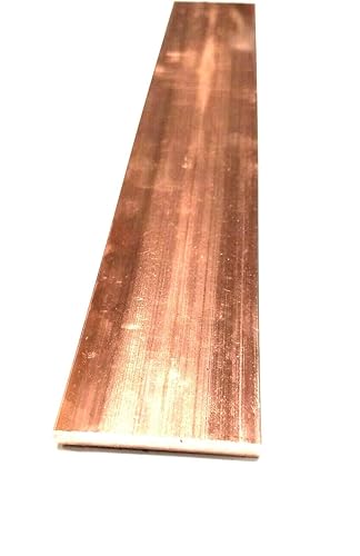 AC/DC Wire And Supply Copper 110 Flat Bar 3/8' x 1' x 24'-Long -.375' x 1' Copper Bus Bar Hobbies Arts Crafts Industrial - Poueer