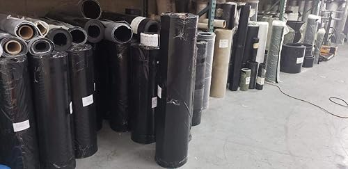 Neoprene Rubber Strip.250' (1/4') Thick x 6' Wide x 20' Long - Commercial Grade 65A, Smooth Finish, Solid Rubber, Perfect for Weather Stripping, Gasket, Costume & DIY Projects … - Poueer