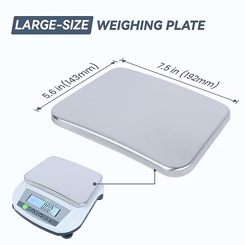 U.S. Solid Digital Lab Scale 2000g/4.4lb x 0.01g - Precision Analytical Balance Kitchen Jewelry Scientific Weighing - AC/DC Power - Poueer