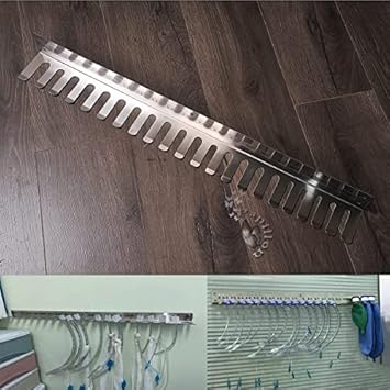 305 Stainless Steel Rack Wall Hanging Frame For Endotracheal Tubes Veterinaria Equipment(2.0-14,70cm) - Poueer