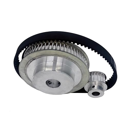 HTD 5M Timing Belt Pulley 15mm Width 405mm Belt 60 Teeth 20Teeth 3:1 Ratio Synachronous Pulley 5mm 6mm 8mm 10mm 12mm 14mm 15mm 16mm 19mm 20mm 22mm 24mm 25mm Transmission Pulley (60T-12mm, 20T-12mm) - Poueer