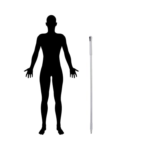 SPARTA 41225EC25 Fiberglass Broom Handle, Mop Handle, Replacement Handle With Acme Threaded Tip For Commercial Cleaning, 48 Inches, Tan, (Pack of 12) - Poueer