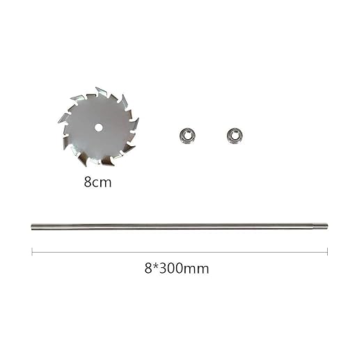 YUCHENGTECH Dispersing Disc Dispersion Impeller Dispersing Machine Blade Paddle Impeller Stainless Steel 8cm Disc with 8X300mm Rod (3.15″disc with 0.31″X11.8″Rod) - Poueer