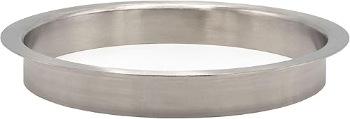OUTWATER 10' (Nominal) Diameter x 2' Height 304 Polished Stainless Steel Trash Grommets for Countertop Inserted Trash Chutes - Poueer