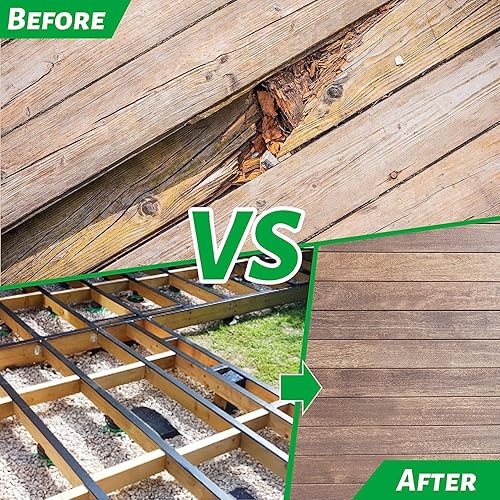 Butyl Joist Deck Tape, 2' X 50' Deck Joist Tape Waterproof Flashing Tape, Weather Resistance Self-Adhesive Joist Tape Decking for Deck Joist Beams Protection(12 Rolls) - Poueer