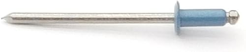 EAGLE 1: Stainless steel Rivets 1/8' x 1/4' (#43) (250, Light Stone) - Poueer