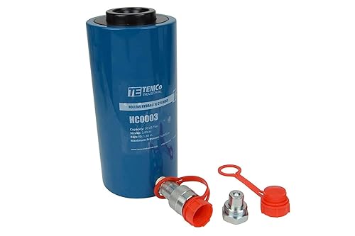 TEMCo HC0003 - Hollow Hydraulic Cylinder Ram 30 TON 4 Inch Stroke (Optional Tonnages Availiable) - Poueer