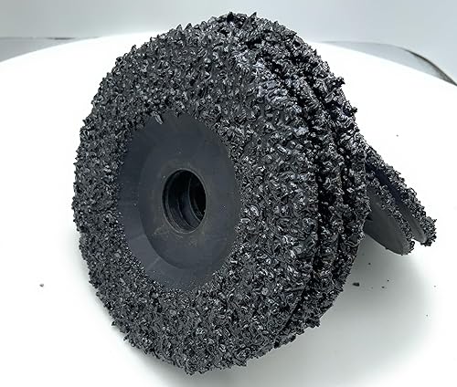 SIGNI 5 Pack SiC Plastic Back Grinding Wheel for Granite/Marble/Concrete and Glasses (4.5 INCH, 8 GRIT) - Poueer