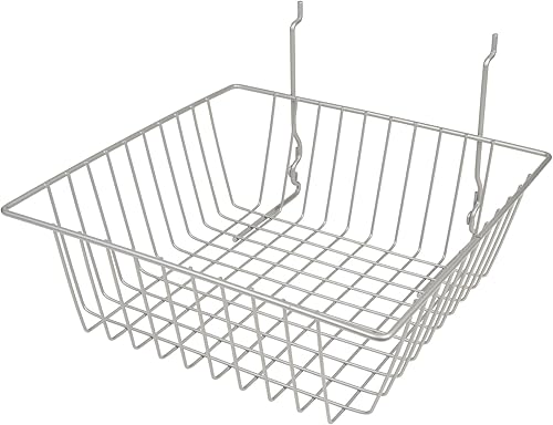 12'W x 12'D x 4'H Small Basket Epoxy Chrome/Semi-gloss--- Lot of 6 each - Poueer