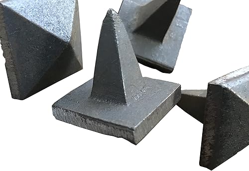 1.5' Pyramid Head Clavos - Natural Patina Finish - with Thick Spike (50) - Poueer