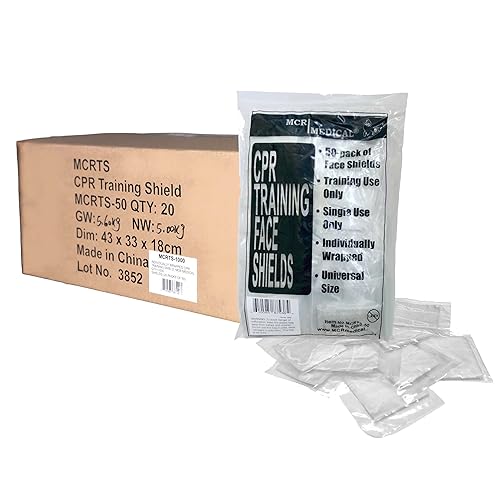 MCR MedicalPack of 1000 CPR Training Shields, Individually Wrapped, MCRTS-1000 - Poueer