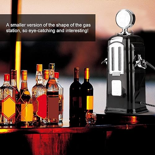 Beverage Pump Dispenser, 1000cc Double Guns Wine Beverage Pump Liquor Alcohol Beer Dispenser Beer Pump(black) (Black) - Poueer