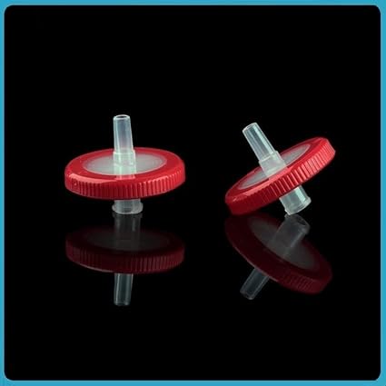 Laboratory Regenerated Cellulose RC microporous Needle Filter Made of 100/PK Regenerated Cellulose with a Diameter of 13/25mm Syringe filte(25mm 0.45um) - Poueer