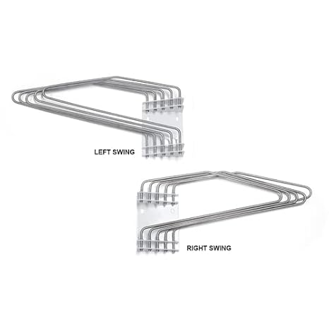 X-Ray Apron Rack (Wall Mount) - 5 Arms, Right Swing - Poueer