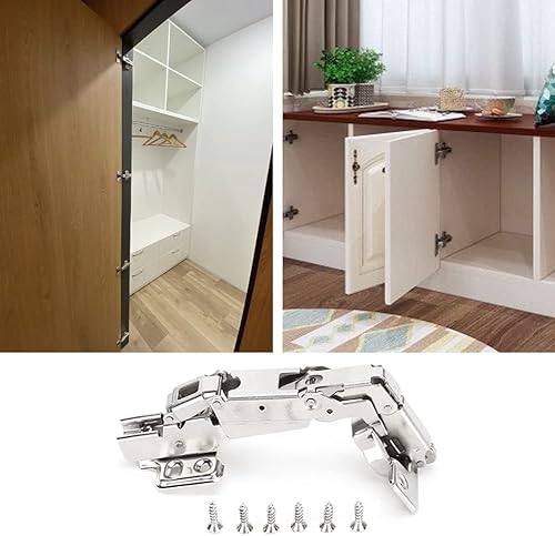 Hinge, Metal,Steel Ball Bearing Door Hinge, Detachable Hinge,3PCS Stainless Steel Corrosion Resistant Door Hinge, Cabinet Cupboard Closet Furniture Hinge - Poueer