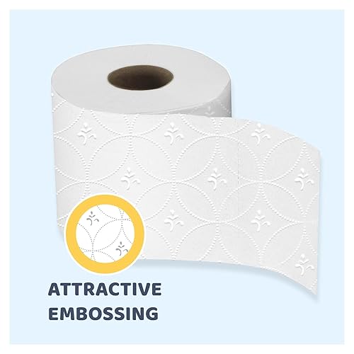 Toilet Tissue 48 Single Rolls with 400 Premium Quality Sheets per roll | Compatible with Universal Dispensing System | 2 ply 400 sheets 4.1” x 4.0” - Poueer