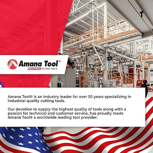 Amana Tool Up Cut Spiral CNC Router Bits for 2D/3D Carving, ZrN Coated, 46284, 1 Deg Tapered Angle Ball Tip 1/8 D x 1/16 R x 1-1/2 x 1/4 Shank x 3 Fl - Poueer