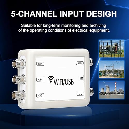 Virtual Oscilloscope 0Hz To 50kHz Range Maximum 150kHz Sampling Rate 5 Channel USB PC Virtual Oscilloscope - Poueer