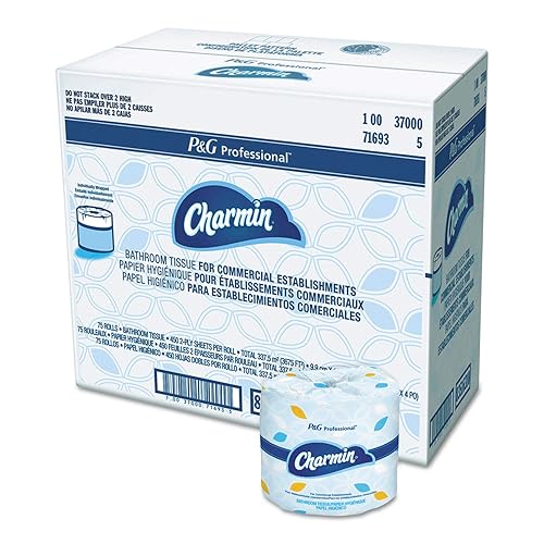 Charmin Commercial Bathroom Tissue, Septic Safe, Individually Wrapped, 2-Ply, White, 450 Sheets/roll, 75 Rolls/carton - Poueer