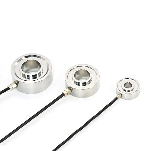 Mini Ring Load Cell Sensor Test Tension Compression Force Weight Pressure,Accuracy0.2% Alloy Steel with Cable for Small Space (0-5T) - Poueer