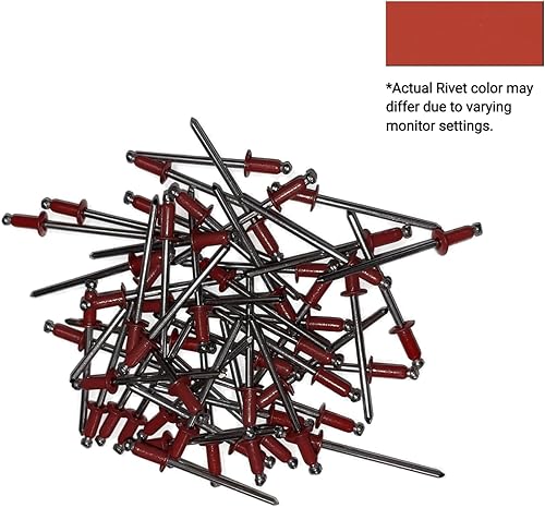 EAGLE 1: Stainless steel Rivets 1/8' x 1/4' (#43) (250, Light Stone) - Poueer