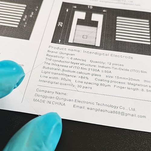 ITO (Indium tin Oxide)Substrate Coated Conductive Glass Slides 100×100×0.7mm 7ohm/sq (6pcs) - Poueer