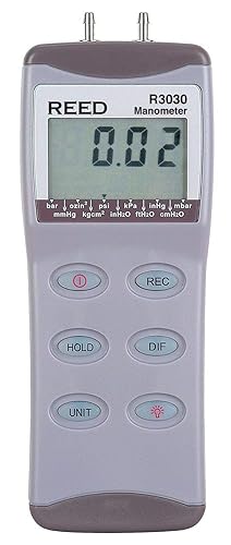 REED Instruments R3030 Digital Manometer, Gauge/Differential, 30psi - Poueer