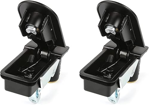 Compression Latch Flush Mount Trigger Latch Height 52mm, Compression Latch for RV Camper Car Truck Marine (Black Keyless, 5 Packs) - Poueer