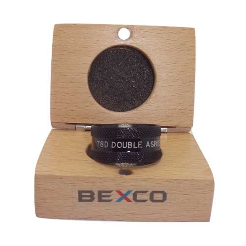78D Double Aspheric Lens with Wooden Case - Poueer